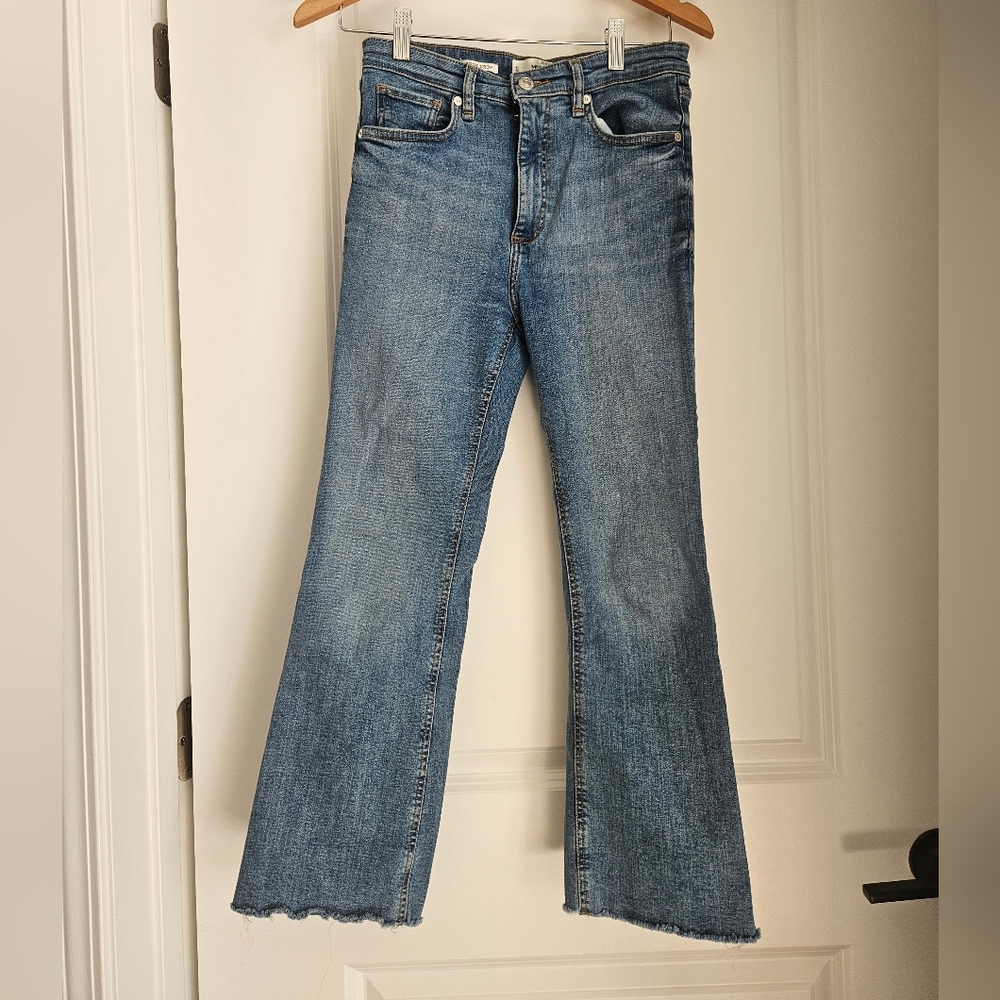 Mango Boot Crop Size 4 Jeans